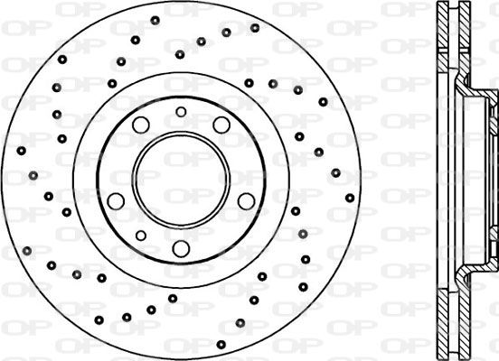 OPEN PARTS Тормозной диск BDRS1898.25